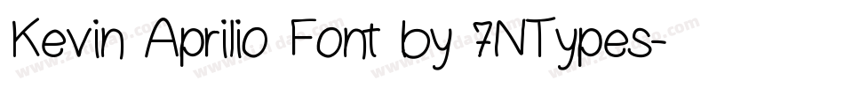 Kevin Aprilio Font by 7NTypes字体转换